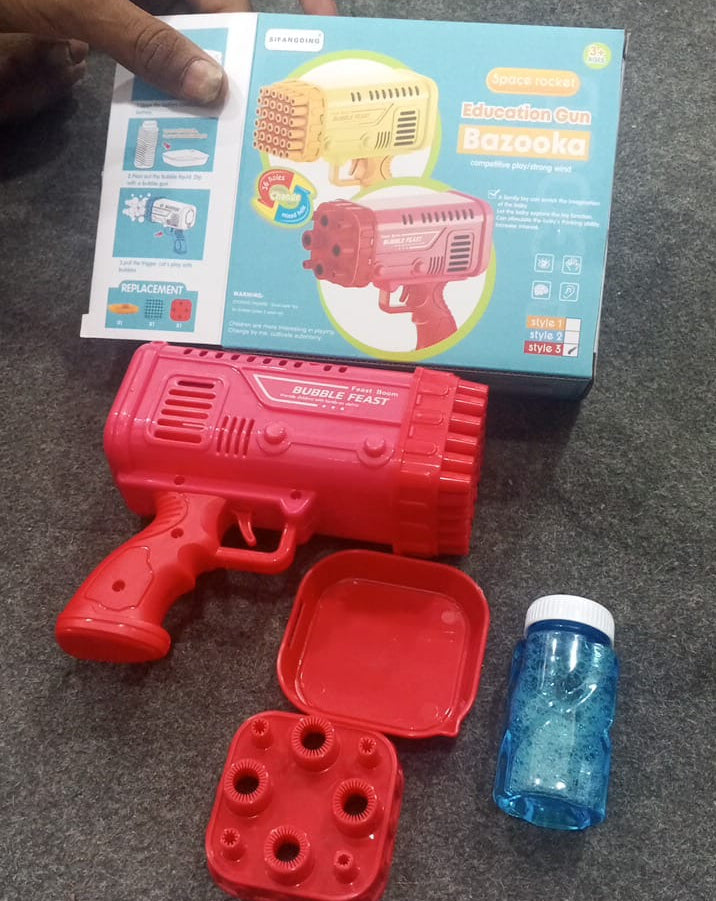 Bazooka Bubble Gun Toy – Fun Automatic Bubble Machine