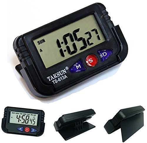 Takshun TS 613A Digital Car Dashboard Clock Compact
