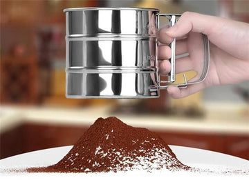 Flour Sifter Stainless Steel – Double Layer Fine Mesh Baking Sifter