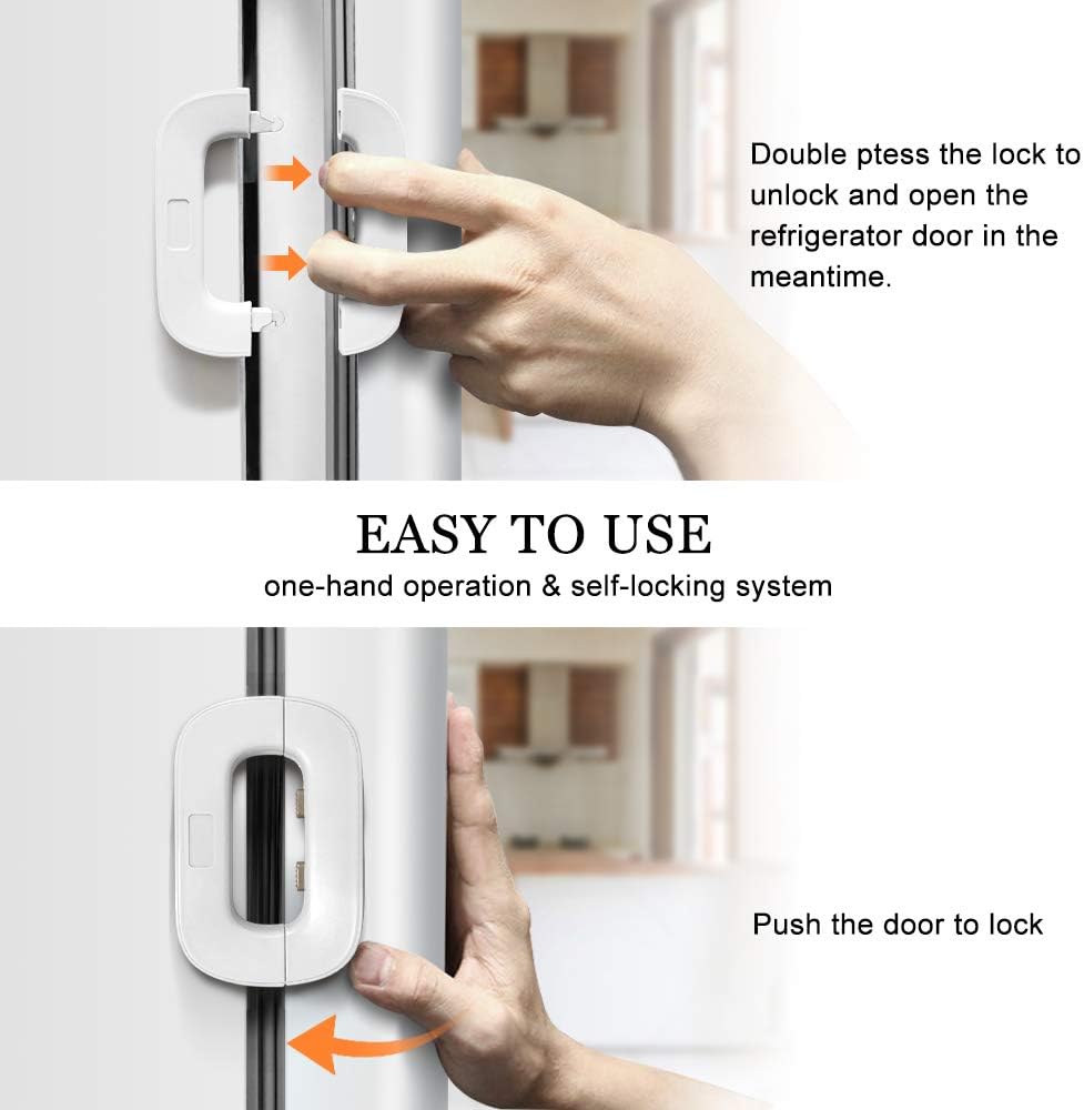 Child Safety Refrigerator Lock – Self Adhesive Fridge