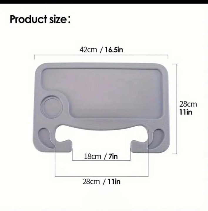 Plastic Steering Wheel Dining & Work Tray for Car