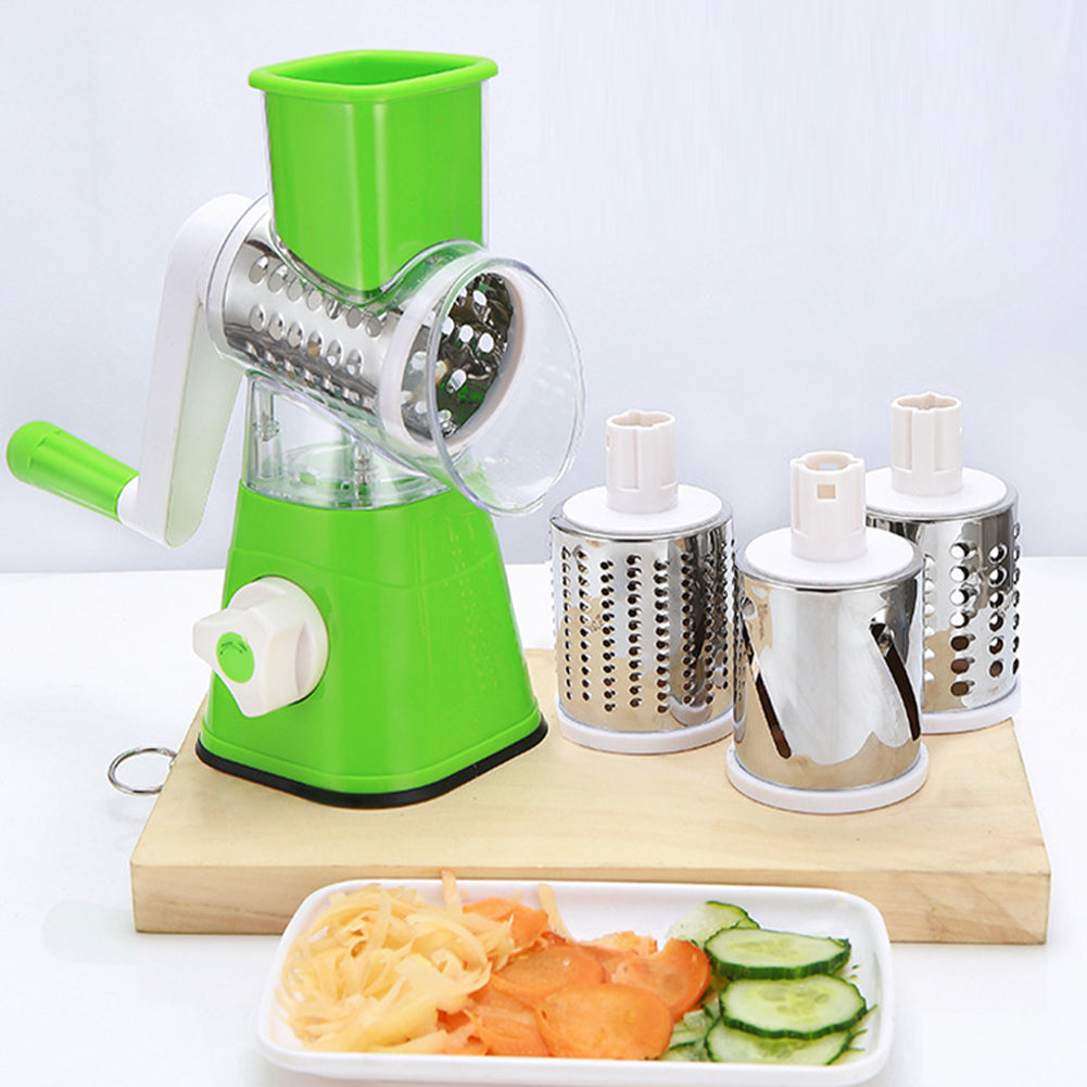 Manual Vegetable Drum cutter Slicer Multifunctional Round Slicer