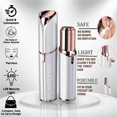 Portable Precision Electric Eyebrow Trimmer with Built-in LED Light