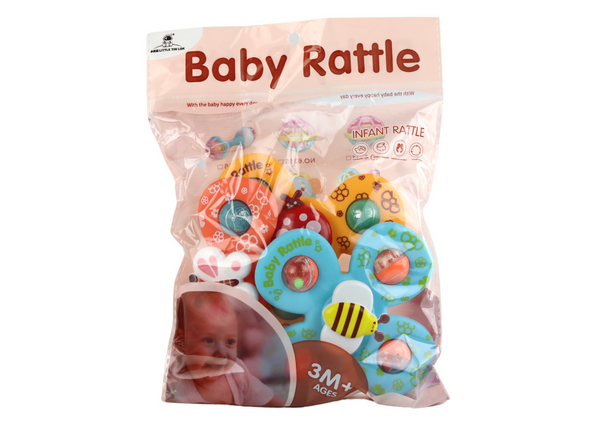 3PCS Rattle Suction Baby Toys Set Fun